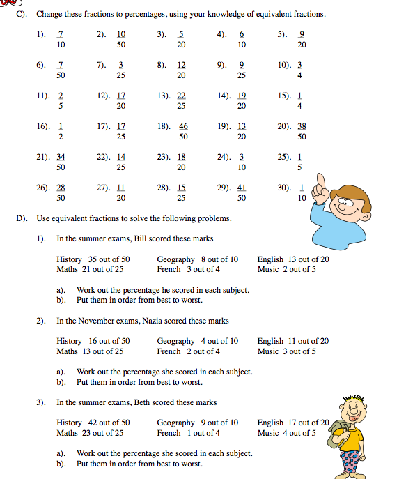9M2MAT22 Fraction to decimal, percentage and Viceversa